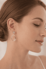 Gold Plated Crystal Drop Earrings for Women | Elegant Party & Daily Wear Earrings - Image 3