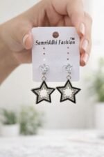 Crystal Star Drop Korean Earrings for Women - Image 3