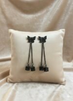Black Butterfly Chain Drop Earrings