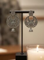 Ethnic Aura Oxidized Silver Drops