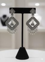 Vintage Charm Oxidized Silver Earrings
