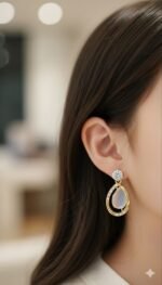 Luxury Gold-Plated Teardrop Statement Earrings