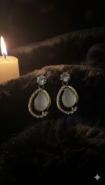 Luxury Gold-Plated Teardrop Statement Earrings - Image 4