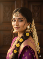 Traditional Kundan Jhumka & Maang Tikka Set - Image 3